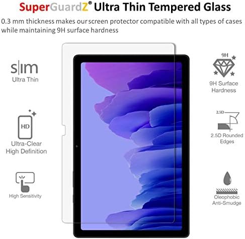 עבור Samsung Galaxy Tab A7 10.4 מגן מסך זכוכית מחוסמת אנטי אור כחול [הגנה על עיניים], SuperGuardz, HD Clear, Anti Bubbles